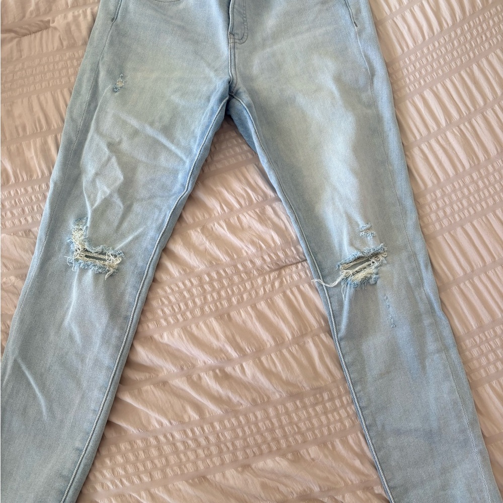 Express Light Blue Skinny Jeans
